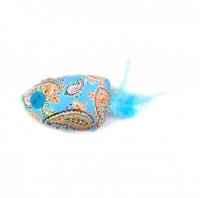 Feather Fish Catnip Cat - Blue